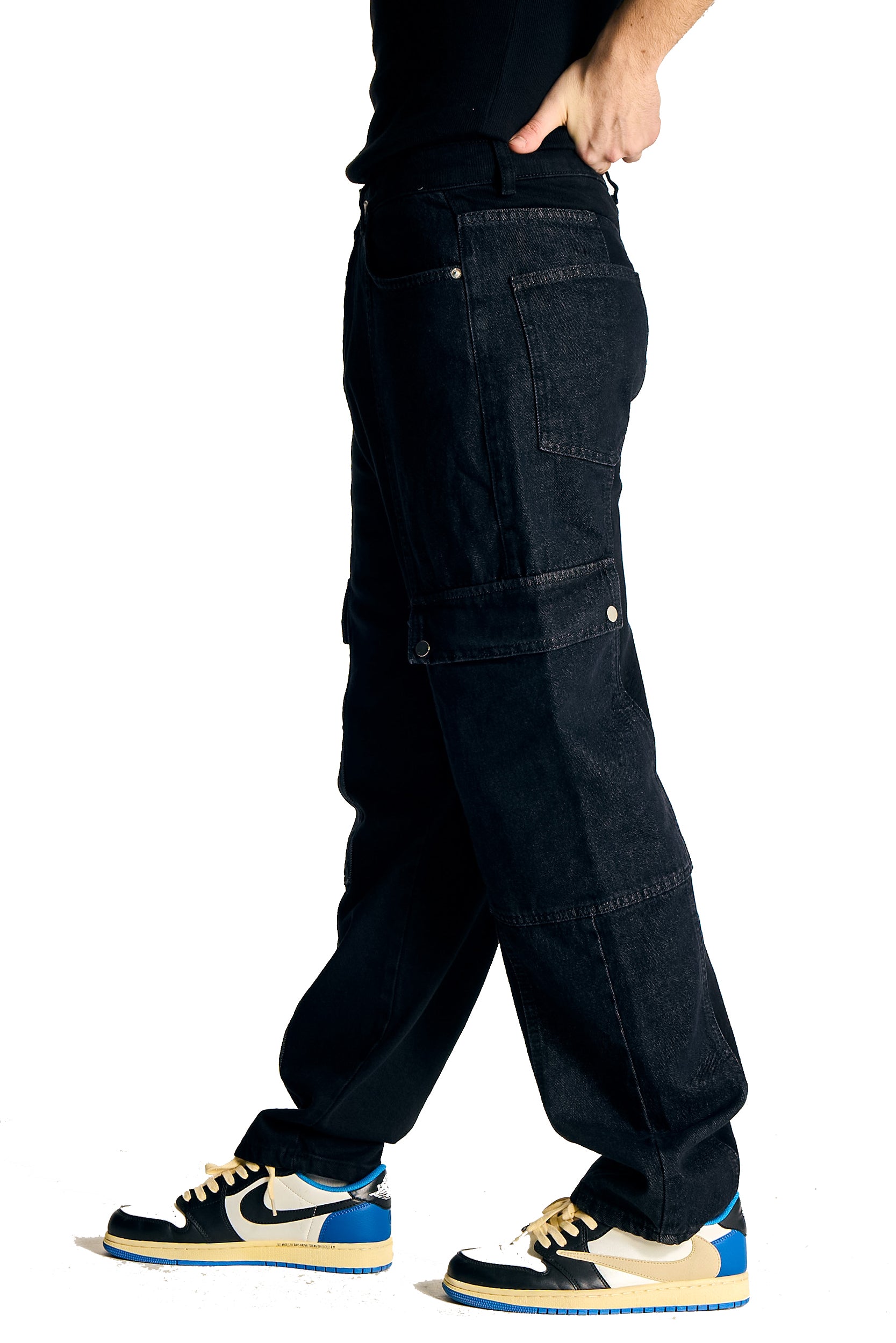 FD Black Wide Leg Baggy Jeans – FUDOCO